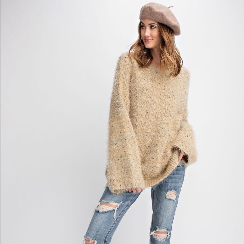 Easel Bell Sleeve Sweater